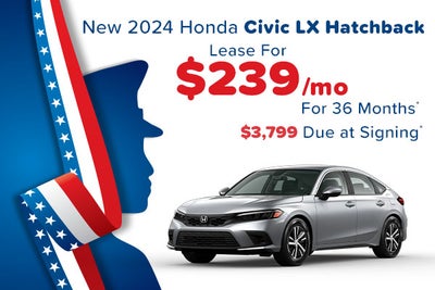 New 2024 Honda Civic LX Hatchback