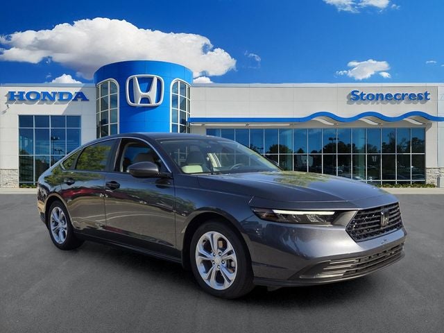 2026 Honda Accord LX in Meteorite Gray Metallic — front three-quarter view
