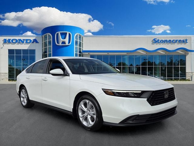 2026 Honda Accord LX in Platinum White Pearl — front three-quarter view