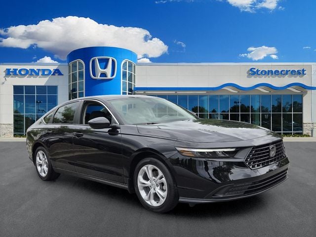 2026 Honda Accord LX in Still Night Pearl — front three-quarter view