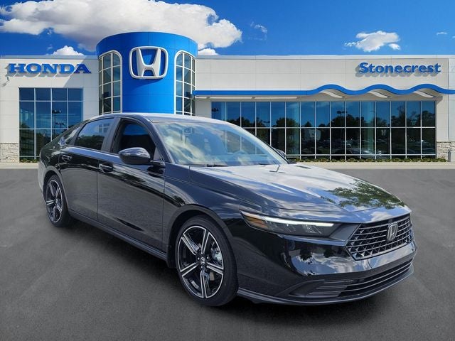 2026 Honda Accord Hybrid Sport in Nh-731P/Crystal Bl — front three-quarter view
