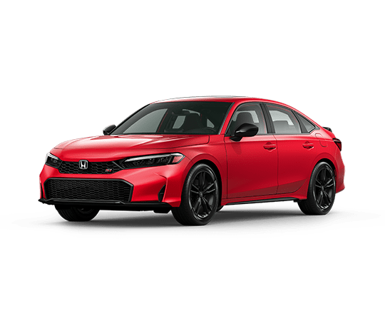 2026 Honda Civic Si FWD in Rallye Red — front three-quarter view