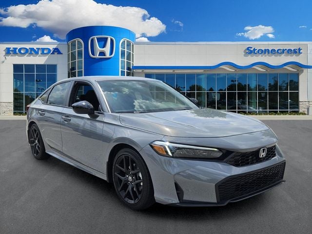 2026 Honda Civic Sport in Urban Gray Pearl — front three-quarter view