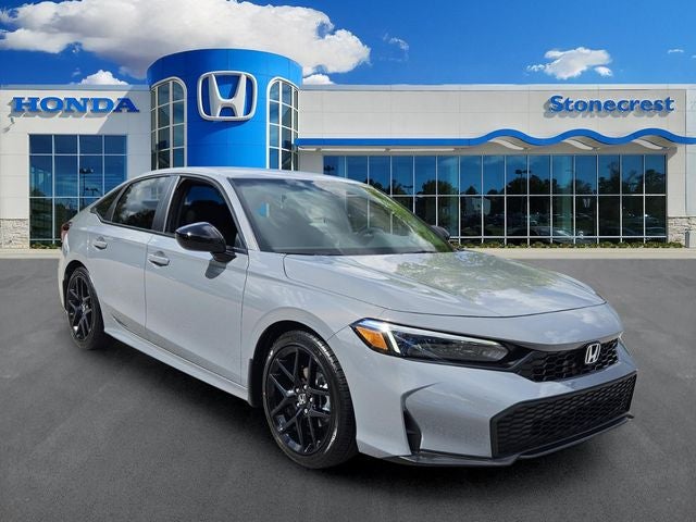 2026 Honda Civic Sport in Urban Gray Pearl — front three-quarter view