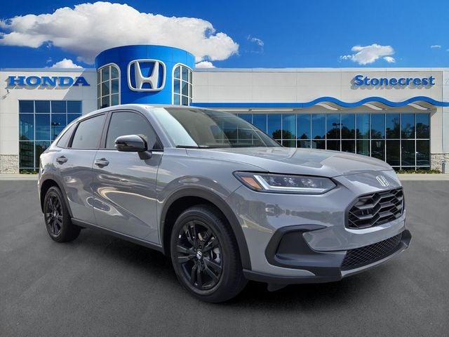 2027 Honda HR-V Sport in Urban Gray Pearl — front three-quarter view