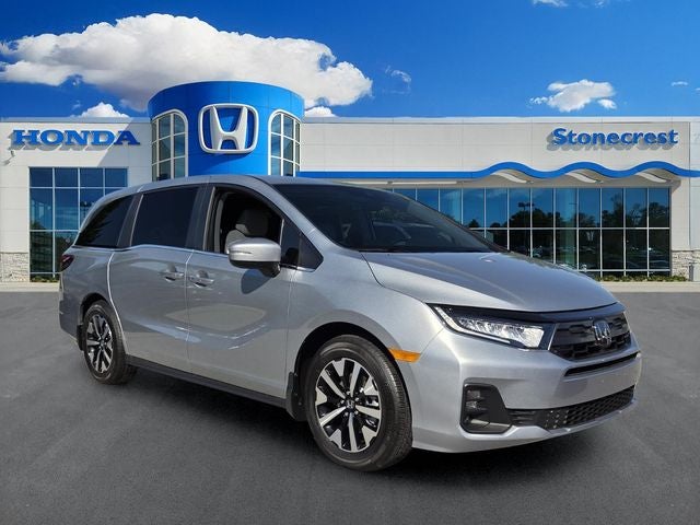 2026 Honda Odyssey EX-L in Solar Silver Metallic — front three-quarter view