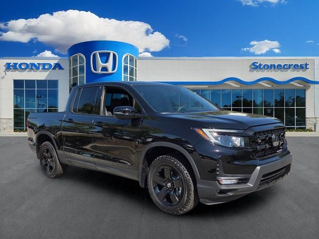 2026 Honda Ridgeline Black Edition in Nh-731P/Crystal Bl — front three-quarter view