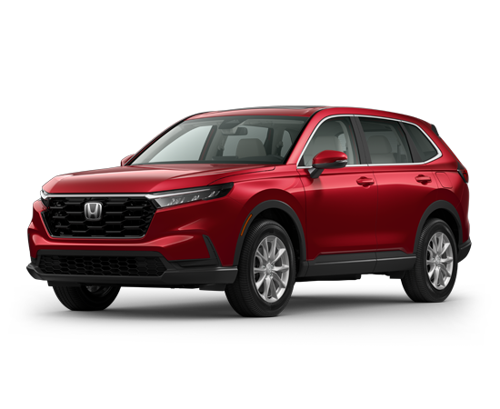 2026 Honda CR-V EX in Radiant Red Metallic — front three-quarter view