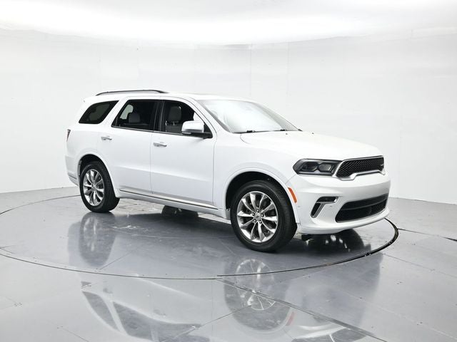 2023 Dodge Durango Citadel in White Knuckle Clearcoat — front three-quarter view