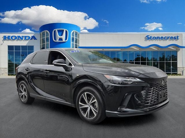 2023 Lexus RX 350 Premium in Caviar — front three-quarter view